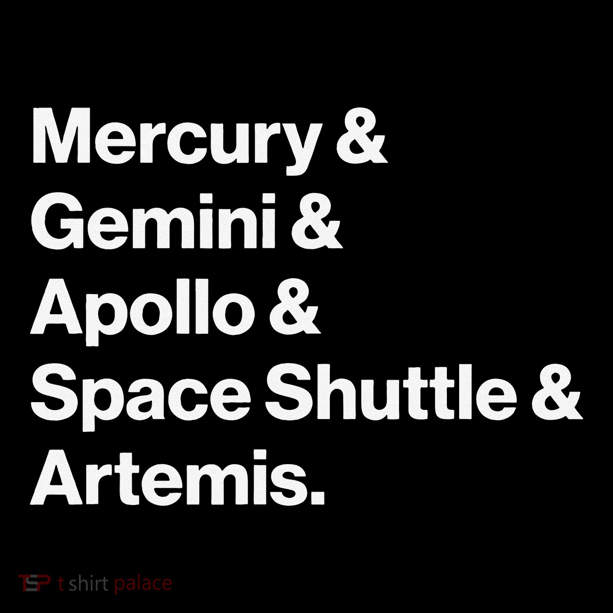 NASA Space Programs Mercury Gemini Apollo Shuttle Artemis Kids Hoodie