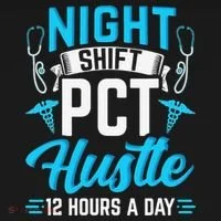 Night Shift PCT Patient Care Technician Doggie Tank thumb 4