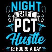 Night Shift PCT Patient Care Technician Backpack thumb 2