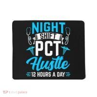 Night Shift PCT Patient Care Technician Mousepad thumb 0
