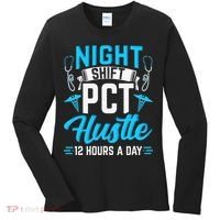 Night Shift PCT Patient Care Technician Women's Long Sleeve Shirt thumb 0