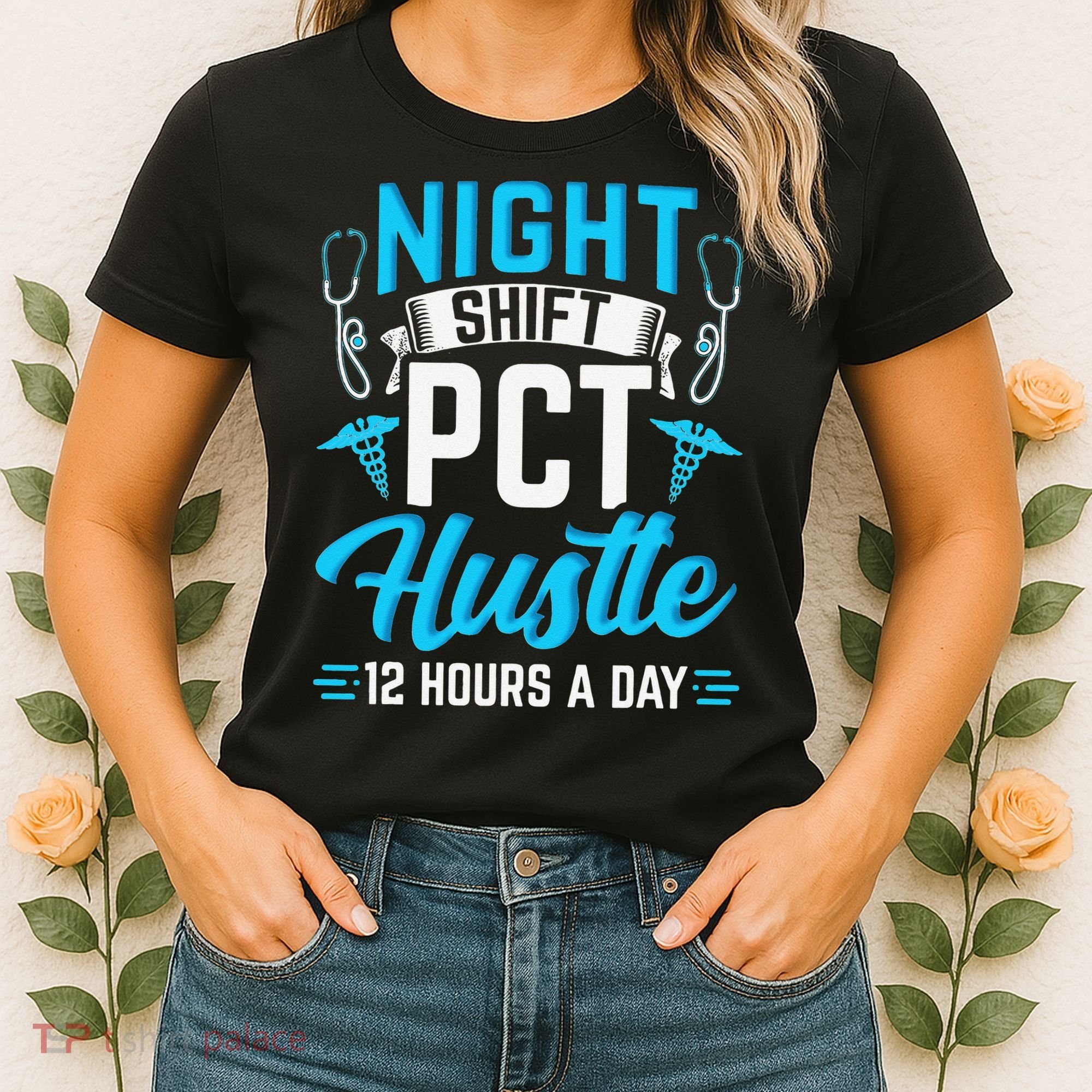 Night Shift PCT Patient Care Technician Women's T-Shirt
