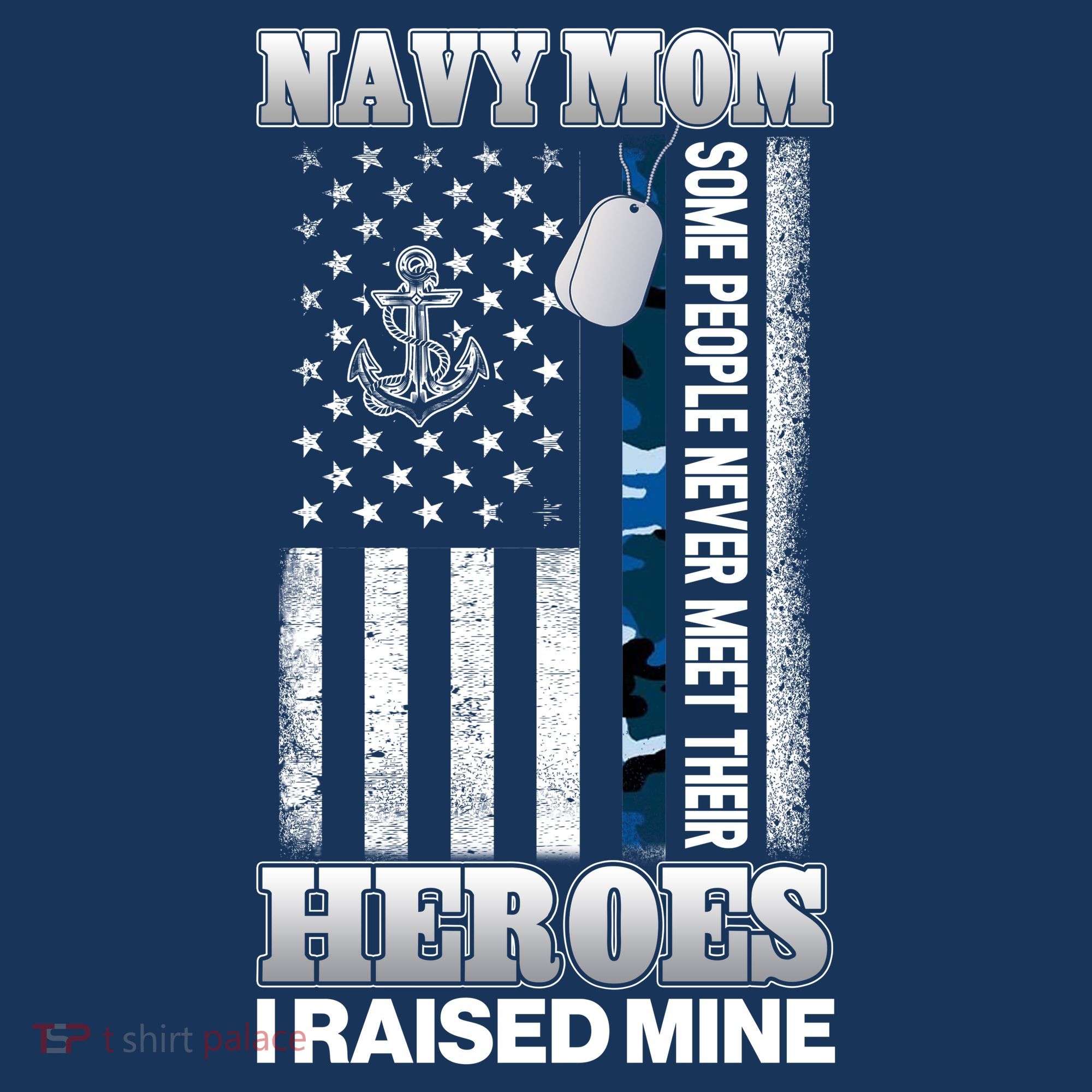 NavyMom Some People Never Meet Their Heroes I Raised Mine Women's Hoodie