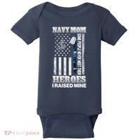 NavyMom Some People Never Meet Their Heroes I Raised Mine Baby Bodysuit thumb 0