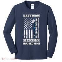 NavyMom Some People Never Meet Their Heroes I Raised Mine Kids Long Sleeve Shirt thumb 0