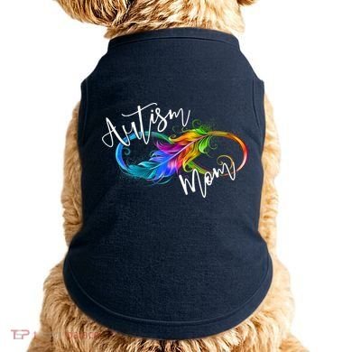 Neurodiversity Symbol Rainbow Infinity Autism Mom Awareness Doggie Tank