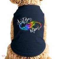 Neurodiversity Symbol Rainbow Infinity Autism Mom Awareness Doggie Tank thumb 0