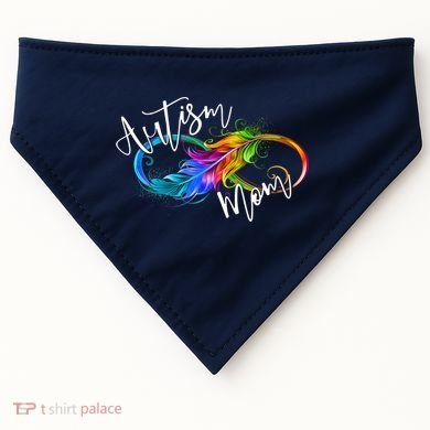 Neurodiversity Symbol Rainbow Infinity Autism Mom Awareness USA-Made Doggie Bandana