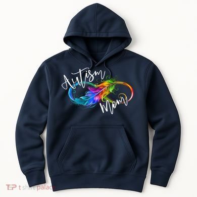 Neurodiversity Symbol Rainbow Infinity Autism Mom Awareness Hoodie