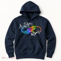 Neurodiversity Symbol Rainbow Infinity Autism Mom Awareness Hoodie thumb 0