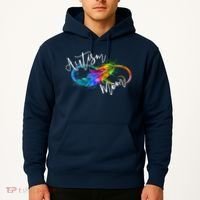 Neurodiversity Symbol Rainbow Infinity Autism Mom Awareness Hoodie thumb 2