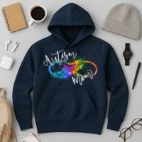 Neurodiversity Symbol Rainbow Infinity Autism Mom Awareness Hoodie thumb 3