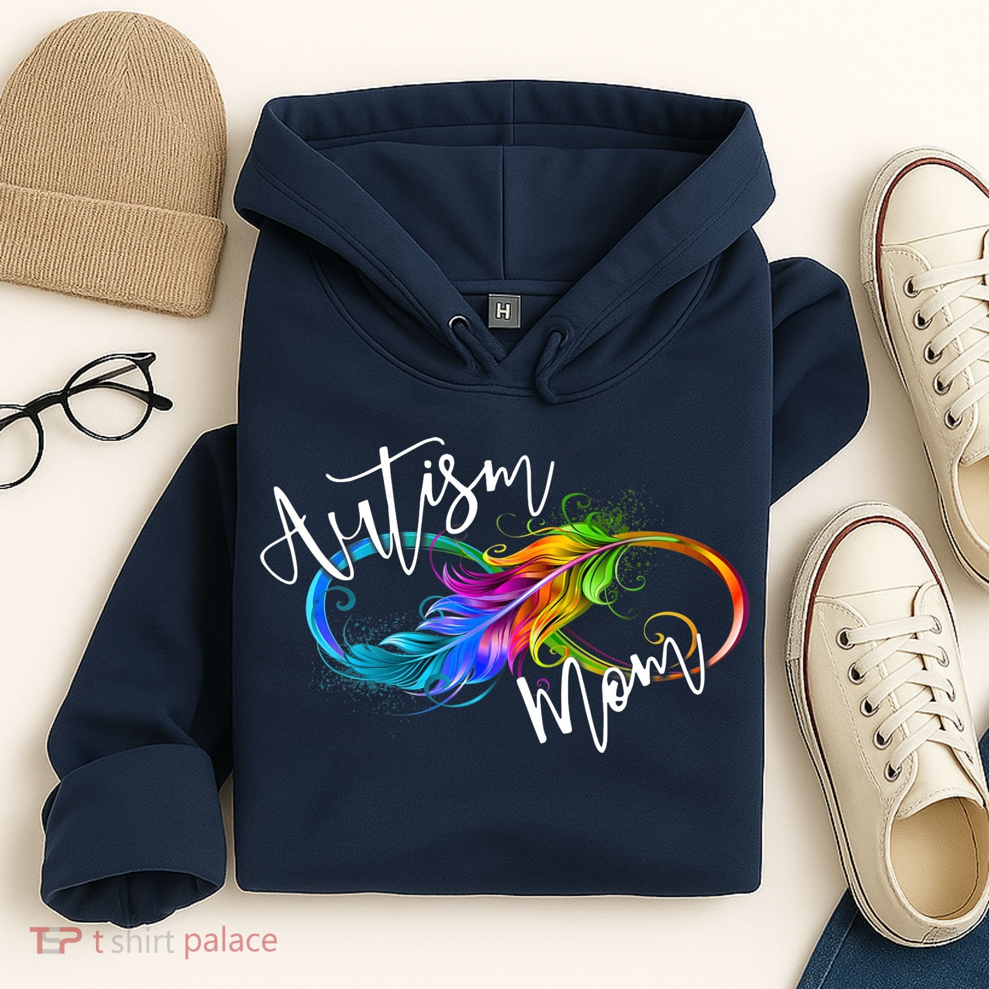 Neurodiversity Symbol Rainbow Infinity Autism Mom Awareness Hoodie
