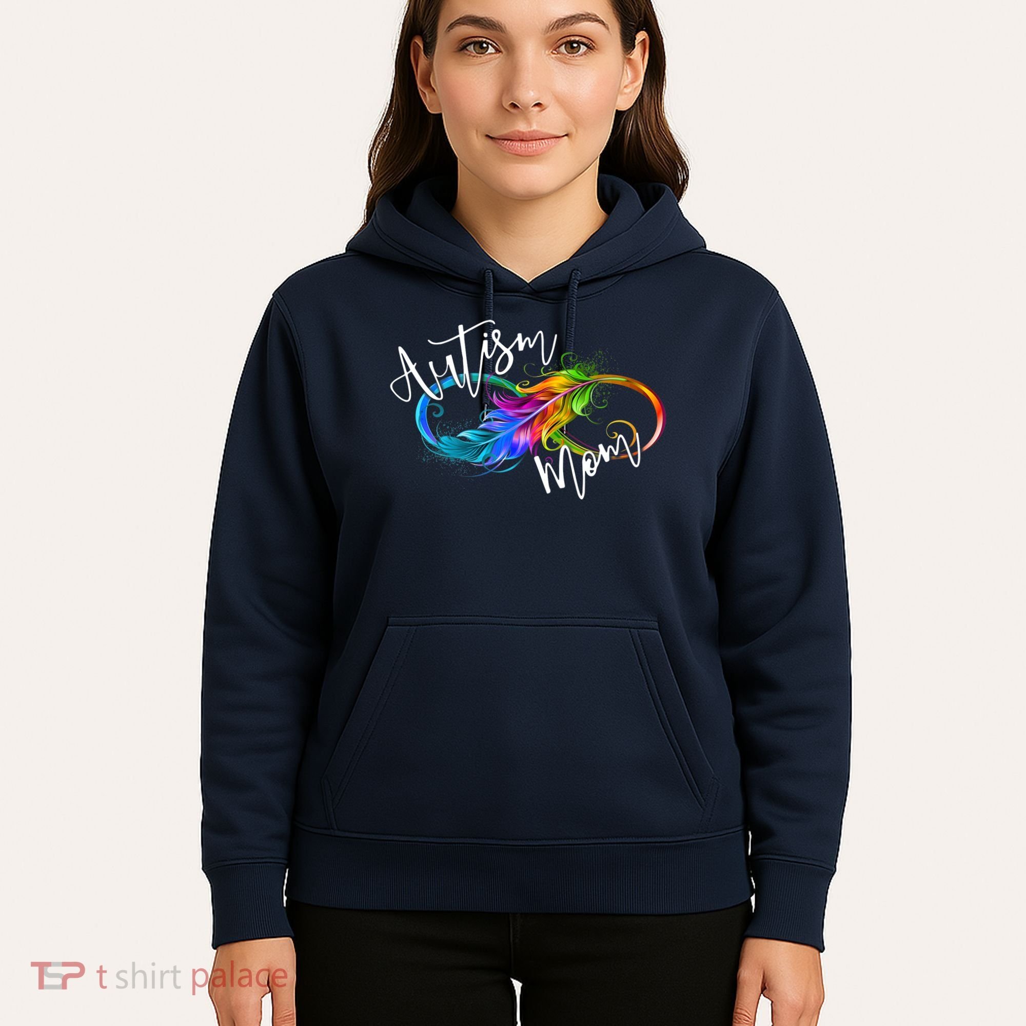 Neurodiversity Symbol Rainbow Infinity Autism Mom Awareness Hoodie