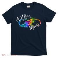 Neurodiversity Symbol Rainbow Infinity Autism Mom Awareness T-Shirt thumb 0