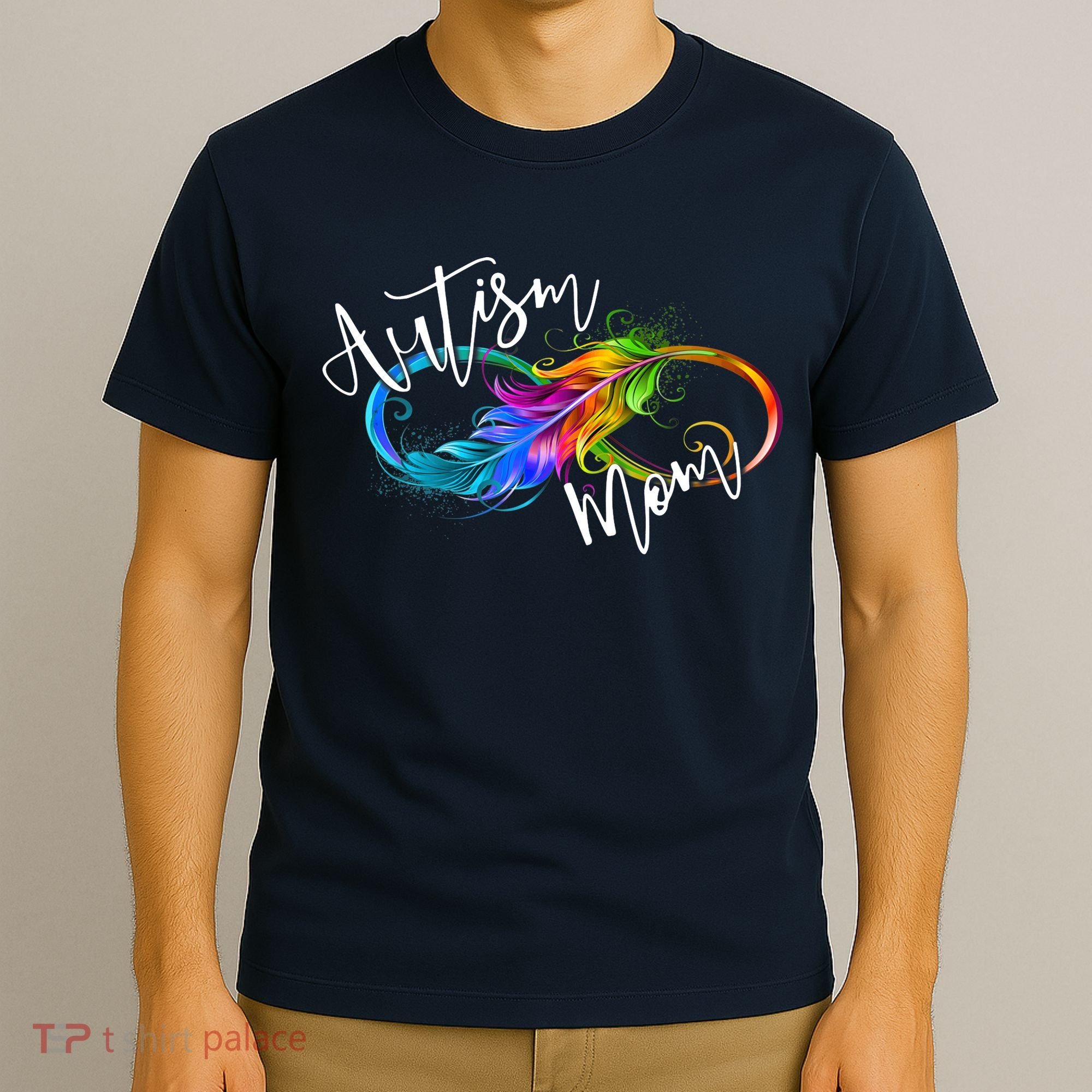 Neurodiversity Symbol Rainbow Infinity Autism Mom Awareness T-Shirt