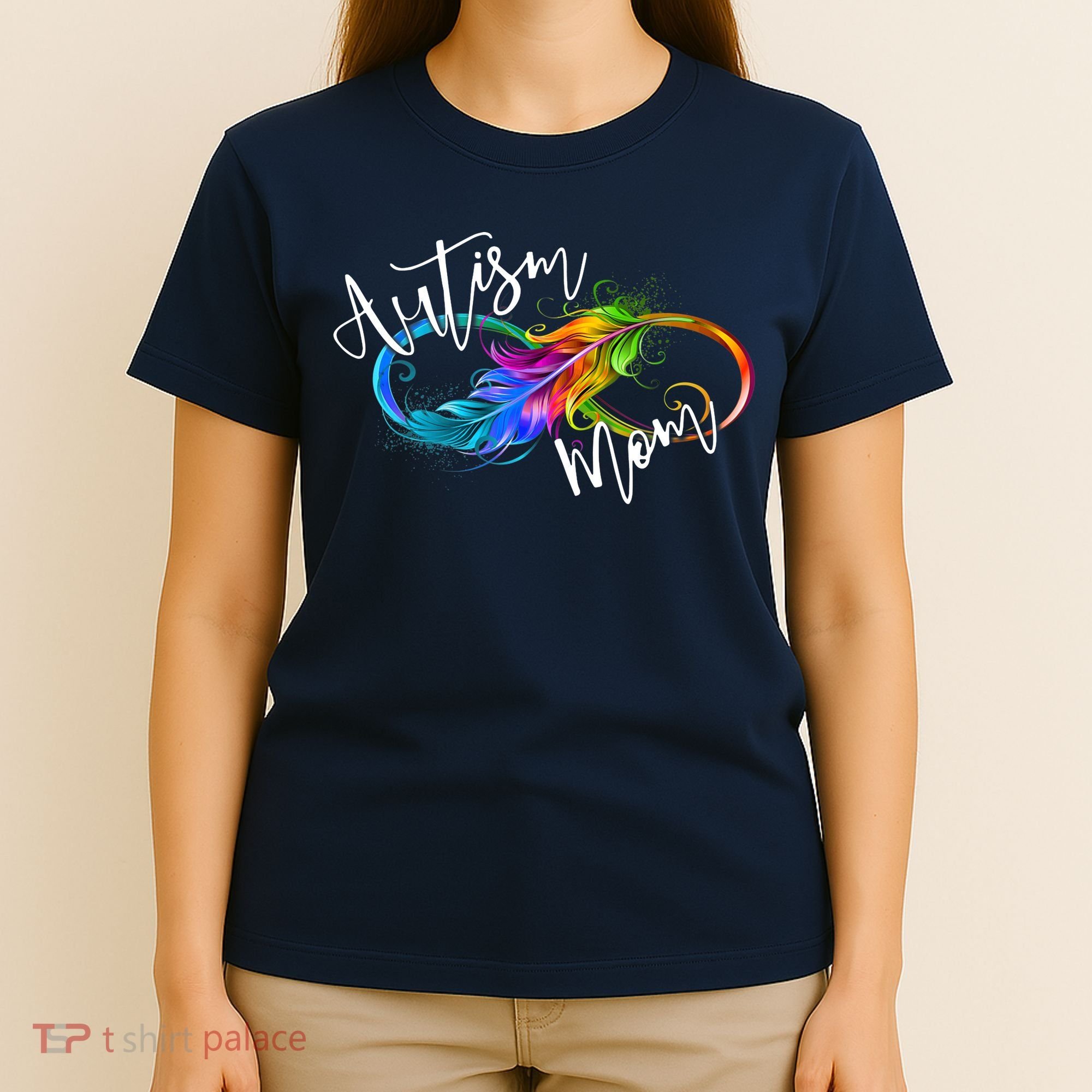 Neurodiversity Symbol Rainbow Infinity Autism Mom Awareness T-Shirt