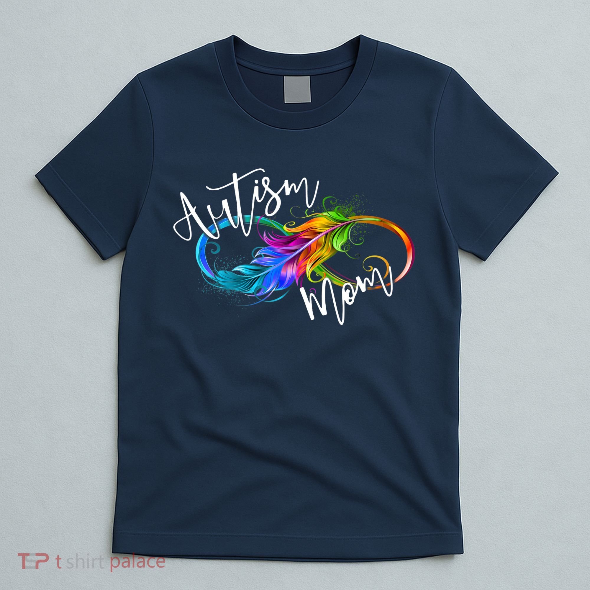 Neurodiversity Symbol Rainbow Infinity Autism Mom Awareness T-Shirt