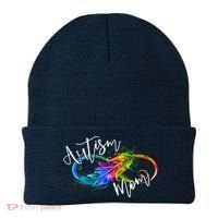Neurodiversity Symbol Rainbow Infinity Autism Mom Awareness Beanie thumb 0