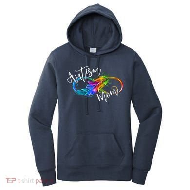Neurodiversity Symbol Rainbow Infinity Autism Mom Awareness Women's Hoodie