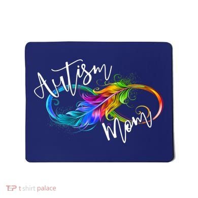 Neurodiversity Symbol Rainbow Infinity Autism Mom Awareness Mousepad