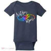 Neurodiversity Symbol Rainbow Infinity Autism Mom Awareness Baby Bodysuit thumb 0
