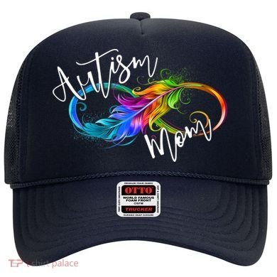 Neurodiversity Symbol Rainbow Infinity Autism Mom Awareness Hat