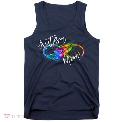 Neurodiversity Symbol Rainbow Infinity Autism Mom Awareness Tank Top
