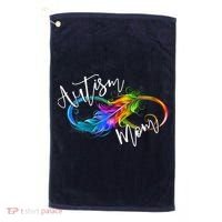 Neurodiversity Symbol Rainbow Infinity Autism Mom Awareness Golf Towel thumb 0
