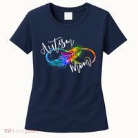 Neurodiversity Symbol Rainbow Infinity Autism Mom Awareness Women's T-Shirt thumb 0