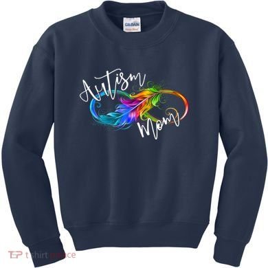 Neurodiversity Symbol Rainbow Infinity Autism Mom Awareness Kids Sweatshirt