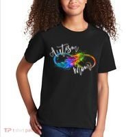 Neurodiversity Symbol Rainbow Infinity Autism Mom Awareness Kids T-Shirt thumb 2