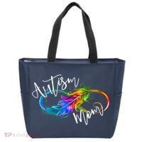 Neurodiversity Symbol Rainbow Infinity Autism Mom Awareness Tote Bag thumb 0