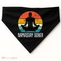 Namastay Sober Recovery Support Sobriety Na Aa USA-Made Doggie Bandana thumb 0