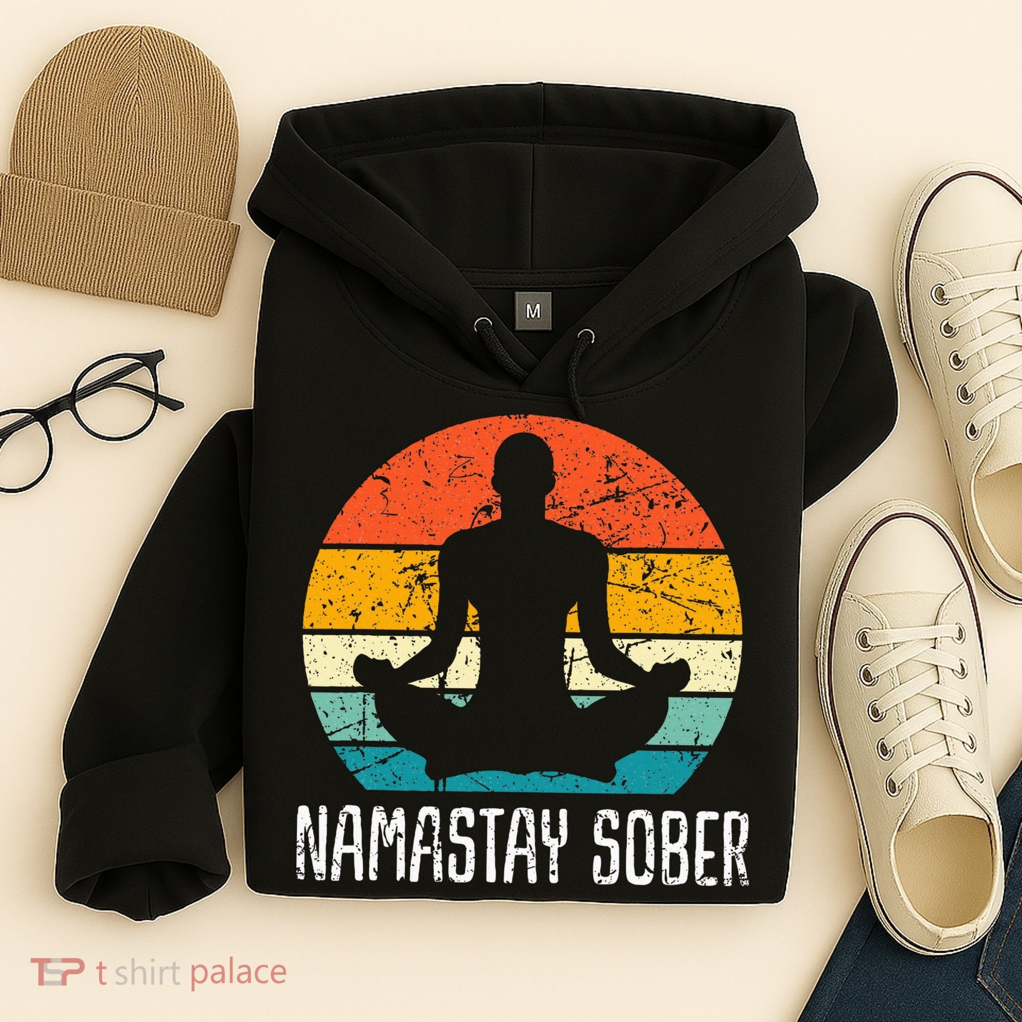 Namastay Sober Recovery Support Sobriety Na Aa Hoodie