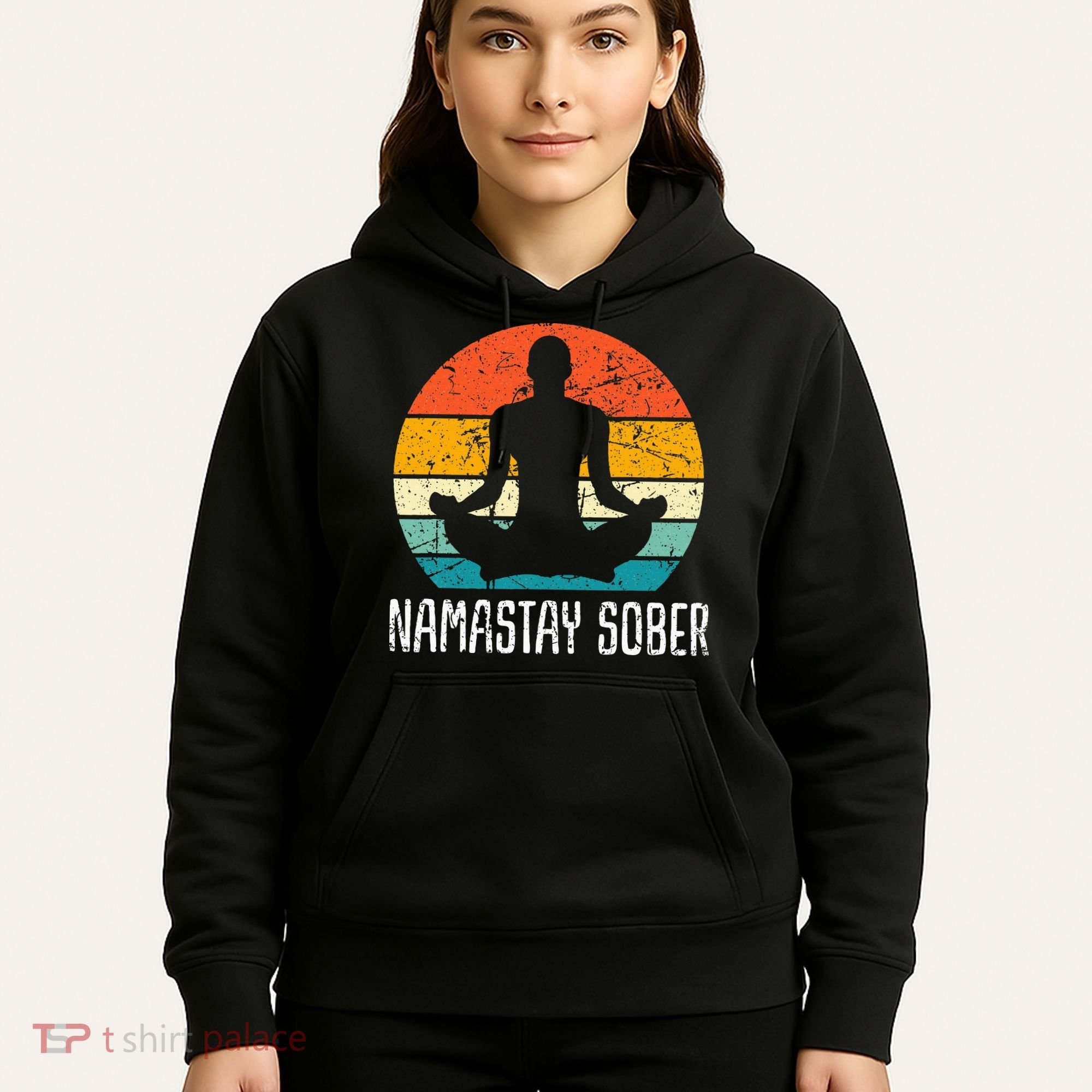Namastay Sober Recovery Support Sobriety Na Aa Hoodie