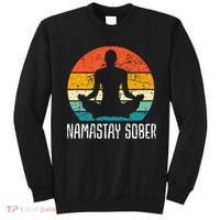 Namastay Sober Recovery Support Sobriety Na Aa Sweatshirt thumb 0