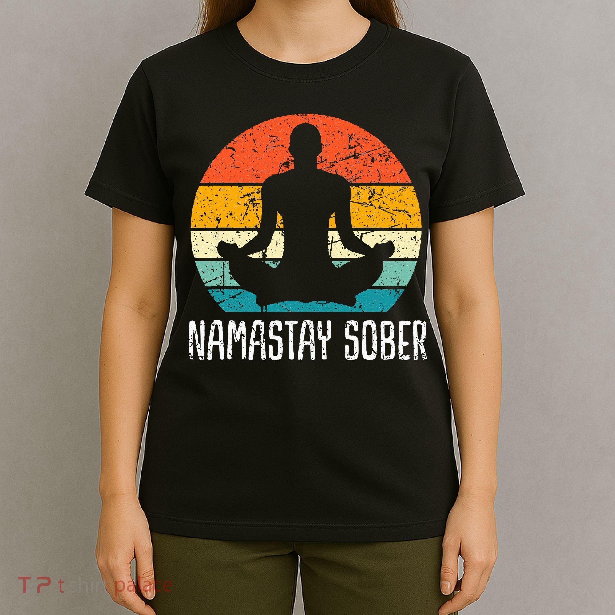 Namastay Sober Recovery Support Sobriety Na Aa T-Shirt