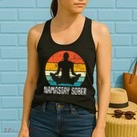 Namastay Sober Recovery Support Sobriety Na Aa Women's Tank Top thumb 2