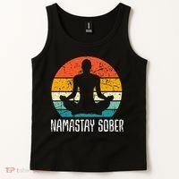 Namastay Sober Recovery Support Sobriety Na Aa Tank Top thumb 2