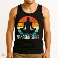 Namastay Sober Recovery Support Sobriety Na Aa Tank Top thumb 3