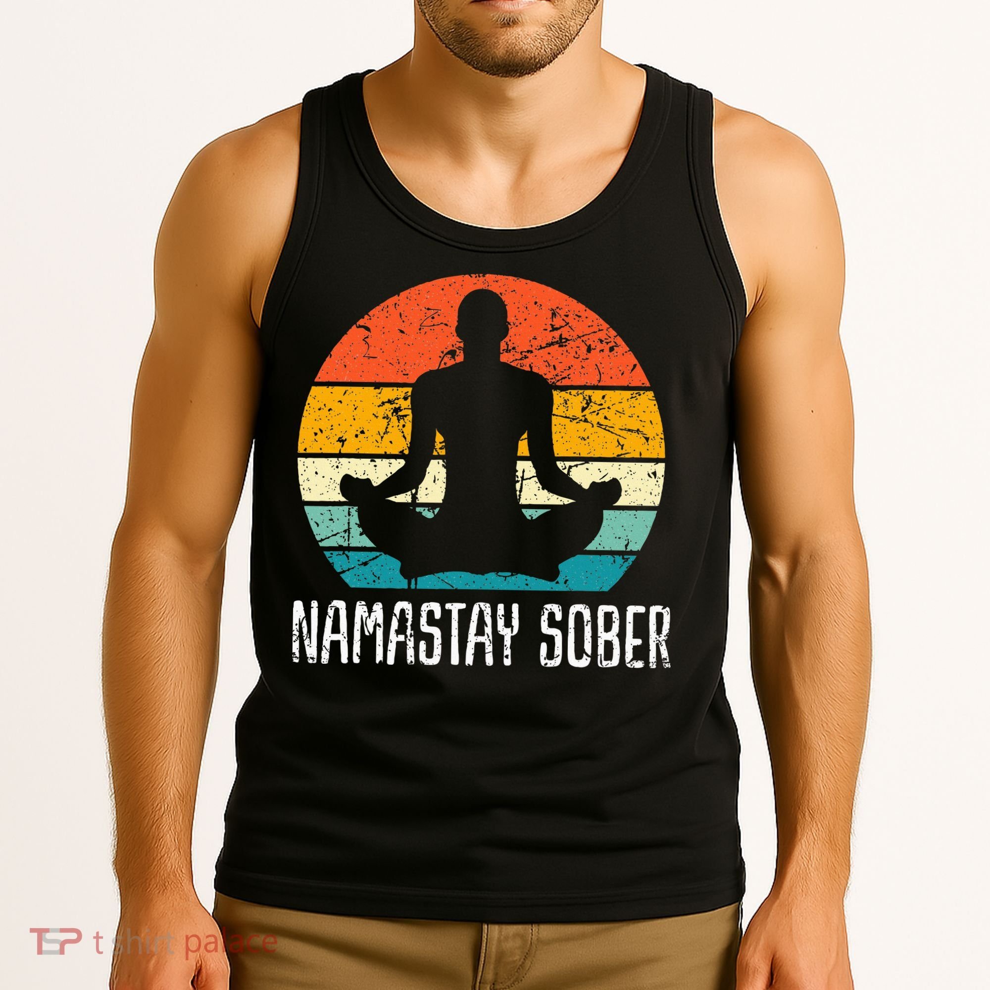 Namastay Sober Recovery Support Sobriety Na Aa Tank Top