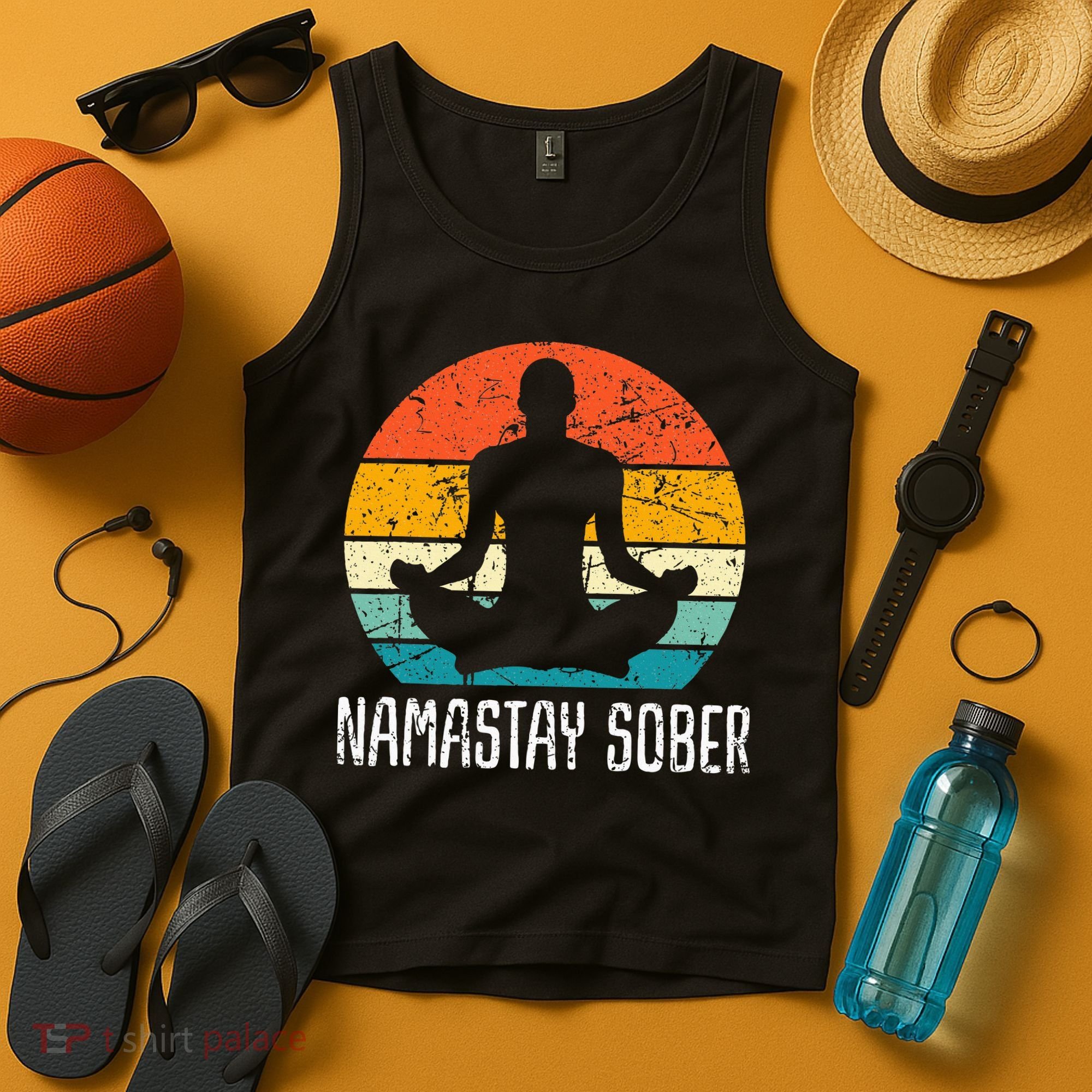 Namastay Sober Recovery Support Sobriety Na Aa Tank Top