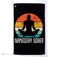 Namastay Sober Recovery Support Sobriety Na Aa Golf Towel thumb 0