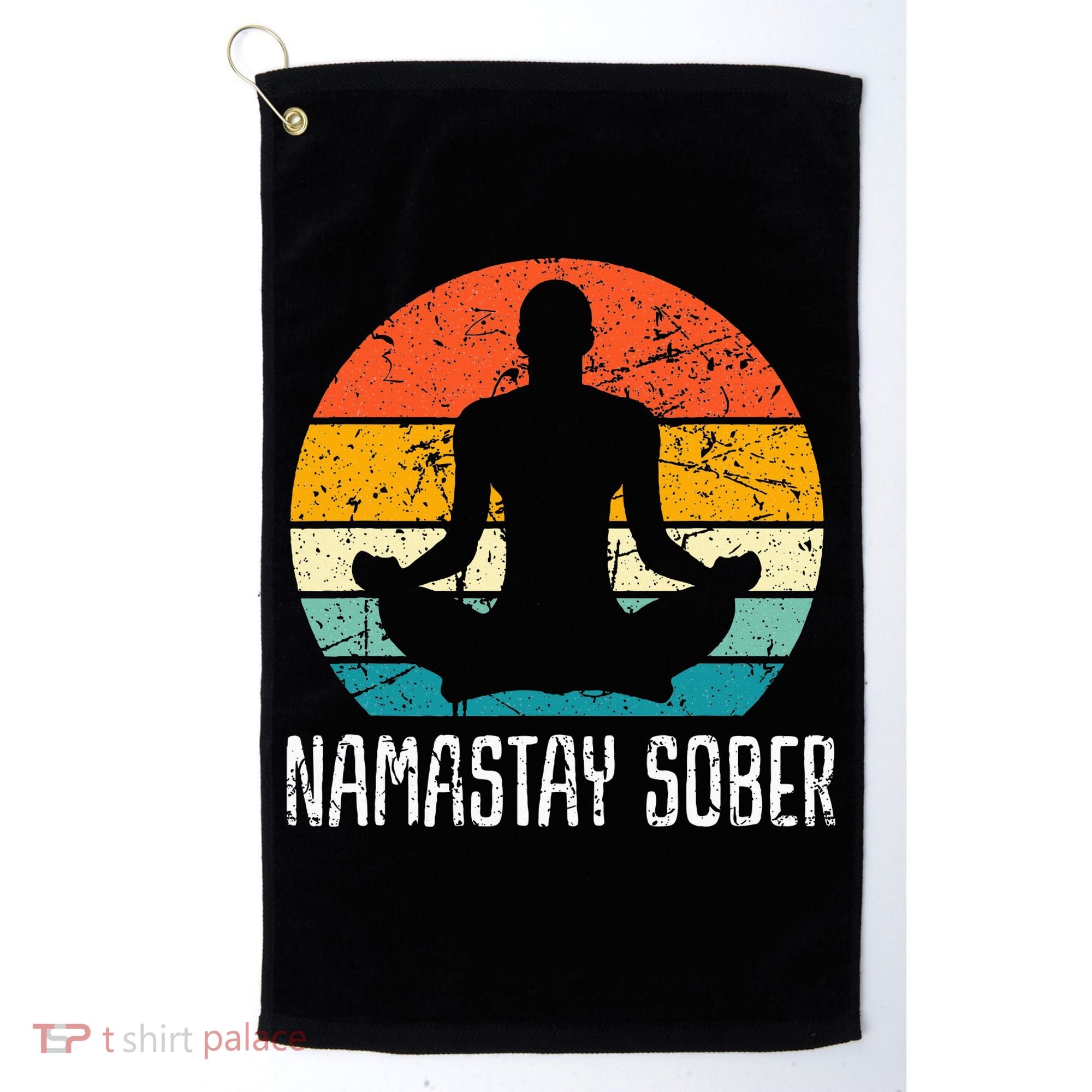 Namastay Sober Recovery Support Sobriety Na Aa Golf Towel