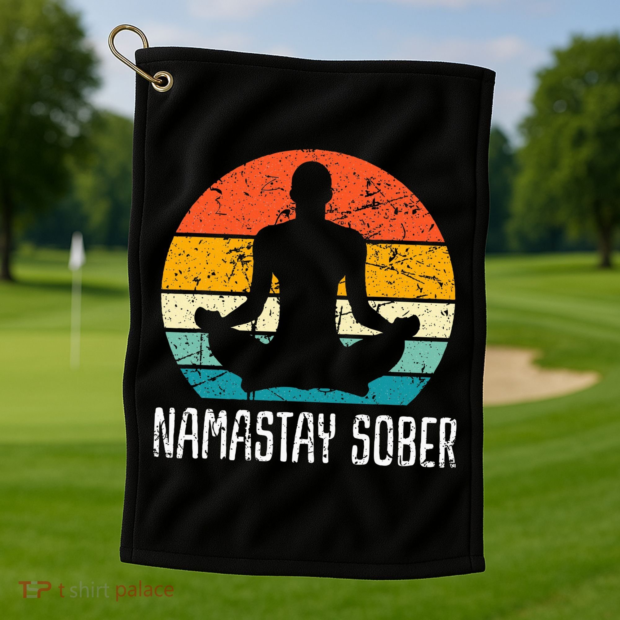 Namastay Sober Recovery Support Sobriety Na Aa Golf Towel