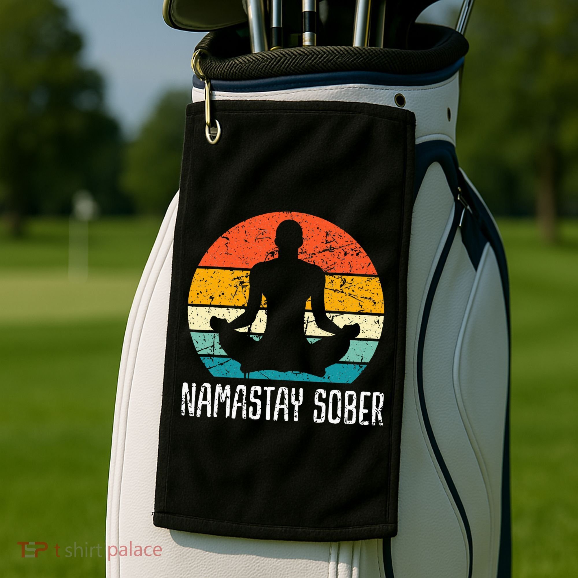 Namastay Sober Recovery Support Sobriety Na Aa Golf Towel