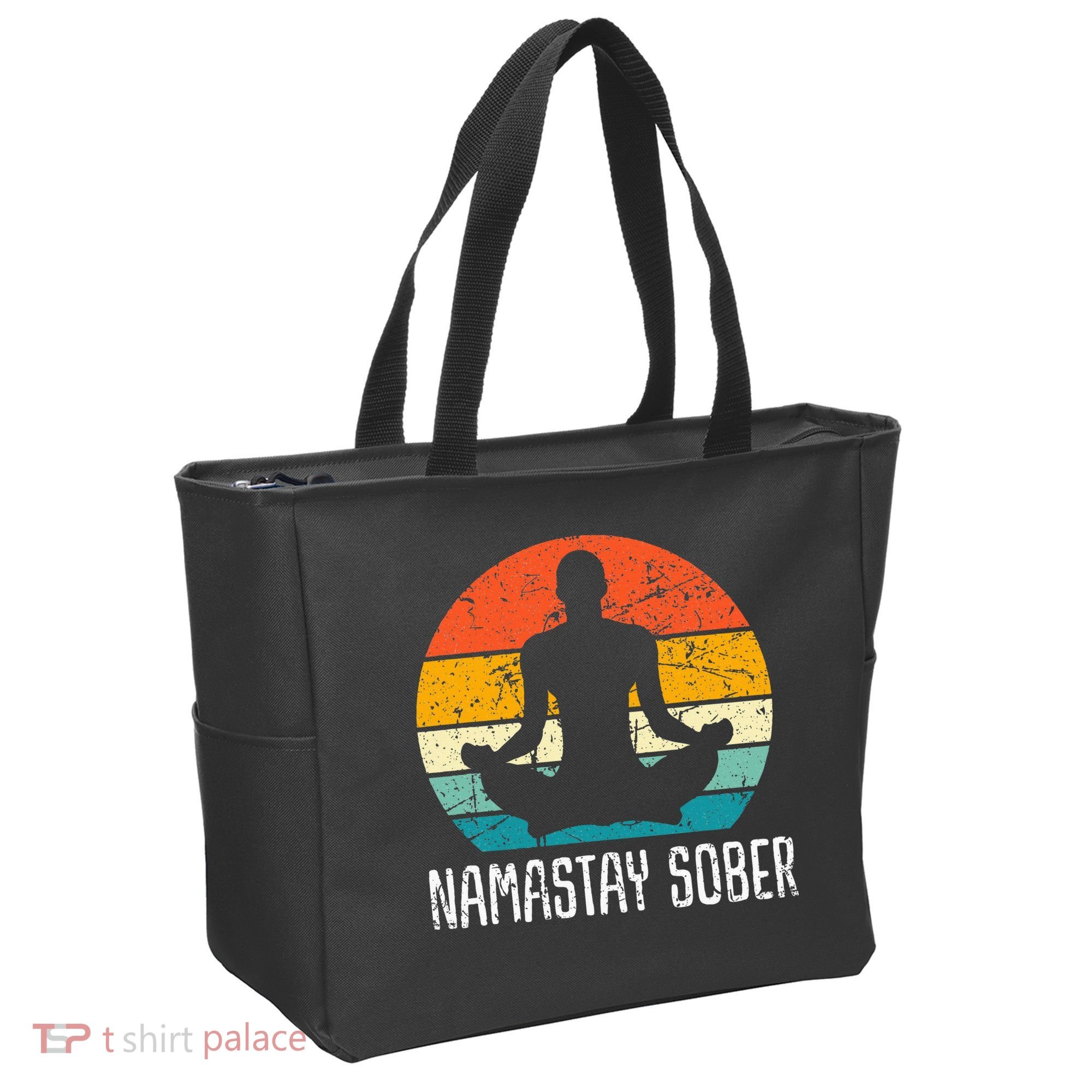 Namastay Sober Recovery Support Sobriety Na Aa Tote Bag