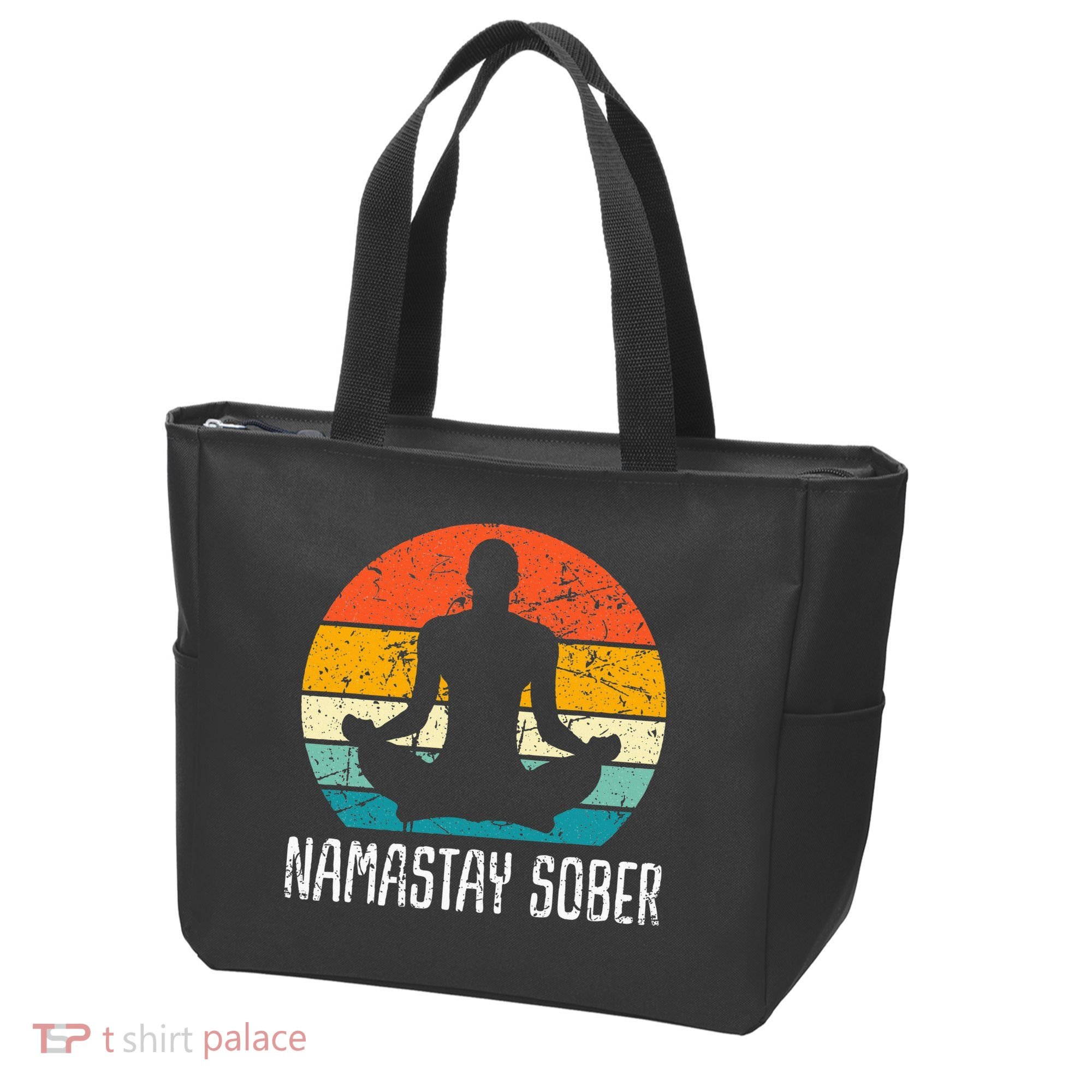 Namastay Sober Recovery Support Sobriety Na Aa Tote Bag