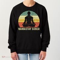 Namastay Sober Recovery Support Sobriety NA AA Women's Sweatshirt thumb 0
